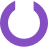icon oval purple
